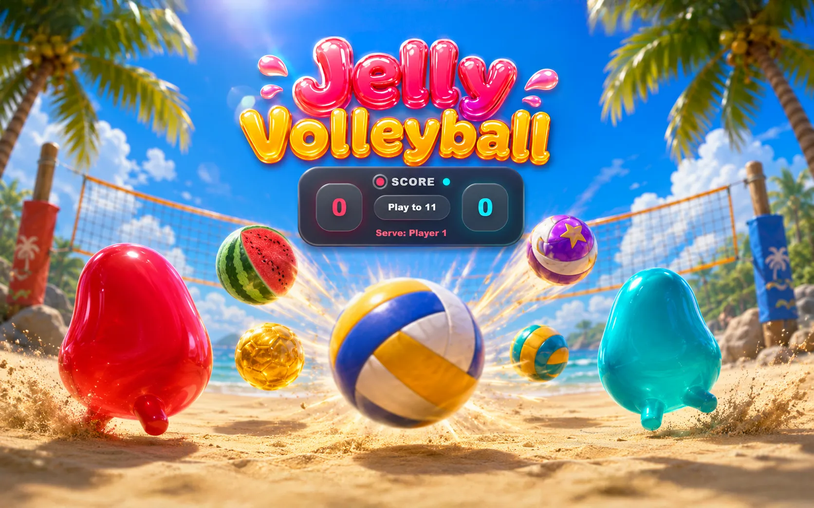 Jelly Volleyball splash art